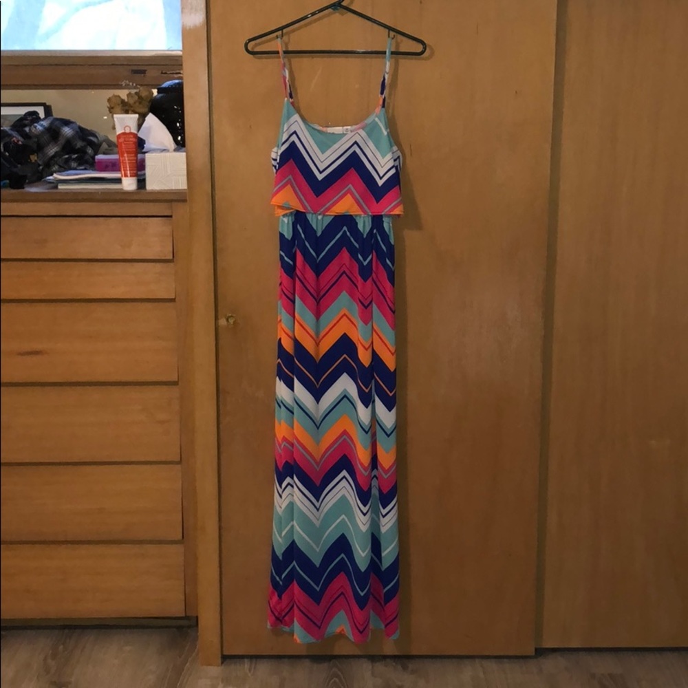 Blue Caribbean maxi dress